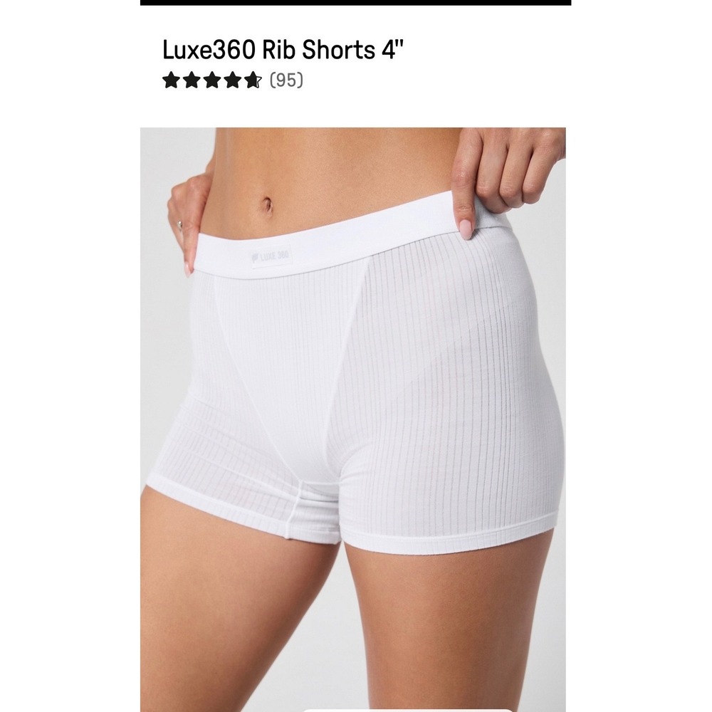 Fabletics Luxe360 Ivory Heather Shirt Leggings Size L Bixer Short Size Medium‎ - Picture 14 of 16